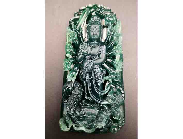 玉雕大师方国勇作品《千手观音》10