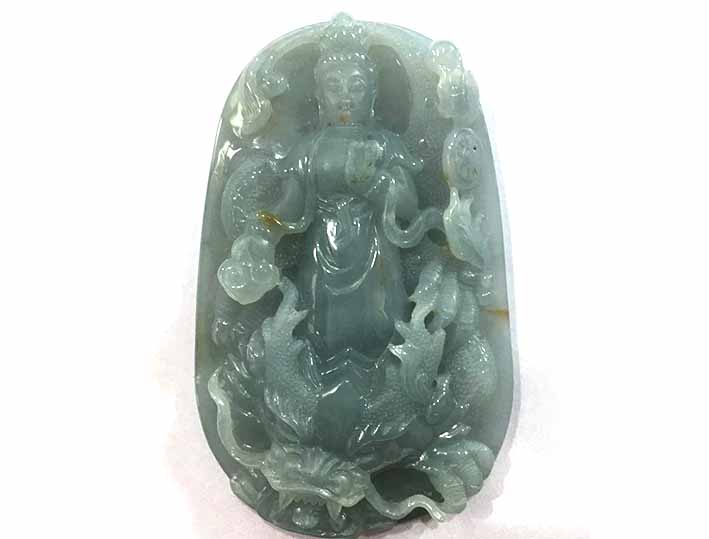 玉雕大师赵新生作品《御龙观音》136